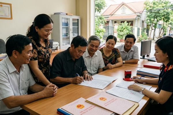 Cho tặng quyền sử dụng đất cho nhiều người cùng đứng tên: Cách công chứng an toàn