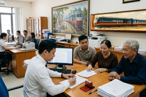 Cho tặng tài sản là phương tiện giao thông đường sắt: Quy trình xử lý tại VPCC