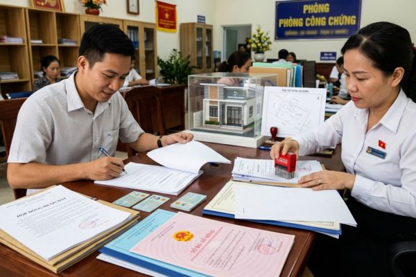 Công chứng văn bản mượn đất để làm trụ sở kinh doanh: Cần giấy tờ gì?