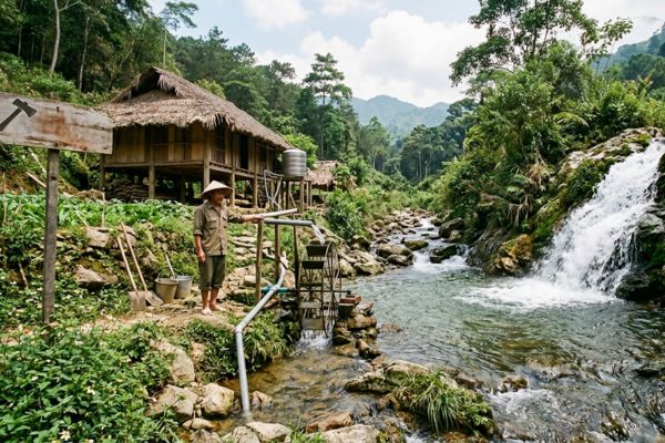 Đất có dòng suối, thác nước tự nhiên chảy qua: Quyền khai thác của chủ đất