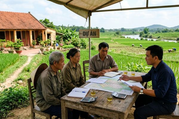Doanh nghiệp mua đất nông nghiệp làm dự án: Thủ tục thỏa thuận đền bù