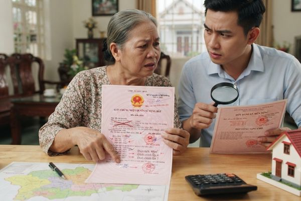Tặng cho nhà đất nhưng sổ đỏ bị sai thông tin diện tích do đính chính nhiều lần