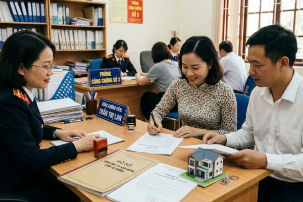 Tặng cho tài sản giữa vợ và chồng: Chi tiết thủ tục công chứng lập tài sản riêng