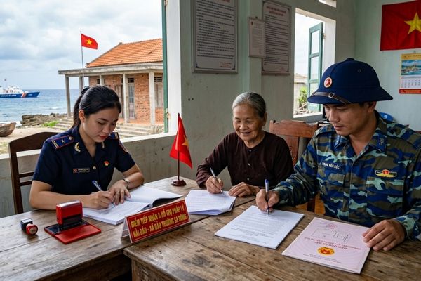 Thủ tục công chứng tặng cho nhà đất đối với người đang công tác tại vùng hải đảo xa xôi