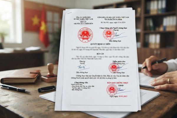 Chứng thực bản sao Quyết định ly hôn, Bản án của Tòa án nhân dân
