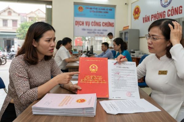 Chứng thực bản sao từ bản chính sổ đỏ: Những trường hợp bị văn phòng công chứng từ chối