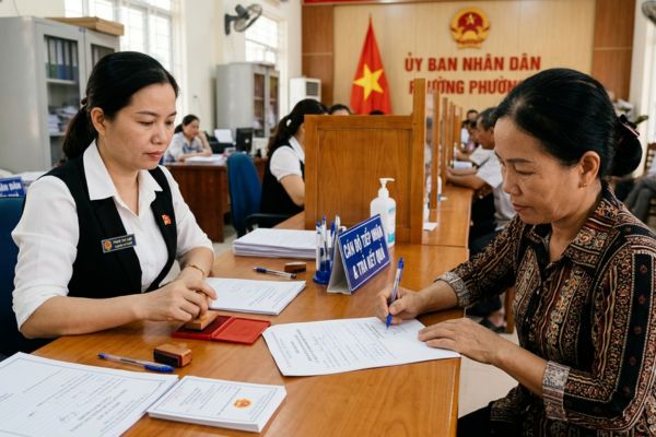 Chứng thực chữ ký trên đơn xin xác nhận hai tên là của cùng một người