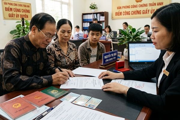 Chứng thực chữ ký trên giấy ủy quyền cho con đi du học, du lịch nước ngoài