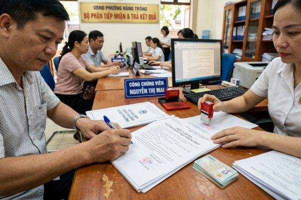 Chứng thực chữ ký trên giấy ủy quyền lĩnh tiền thưởng, tiền bồi thường