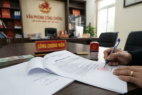 Chứng thực hợp đồng cho mượn tài sản là cổ phần niêm yết trên sàn