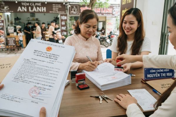 Chứng thực hợp đồng chuyển nhượng cửa hàng, mặt bằng kinh doanh trọn gói