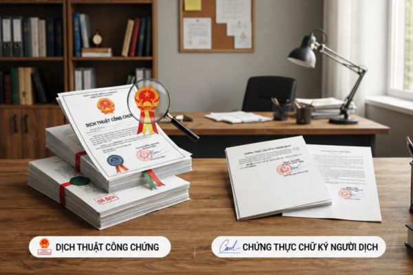 Dịch thuật công chứng và chứng thực chữ ký người dịch khác nhau thế nào?