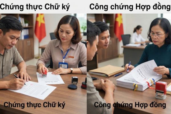 Phân biệt chứng thực chữ ký và công chứng hợp đồng để không nhầm lẫn