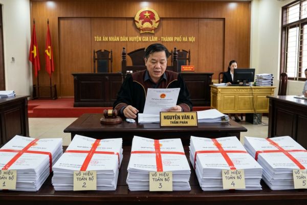 5 trường hợp hợp đồng công chứng bị Tòa án tuyên bố vô hiệu toàn bộ