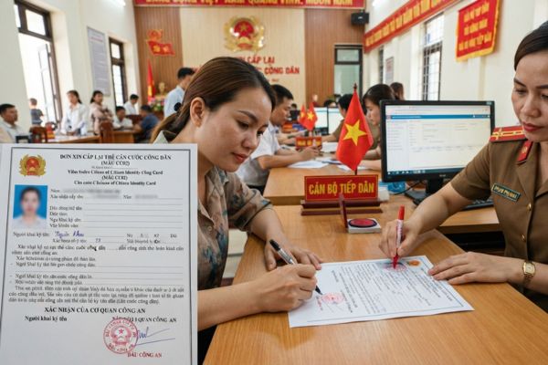 Chứng thực chữ ký trên đơn xin cấp lại thẻ Căn cước công dân bị mất