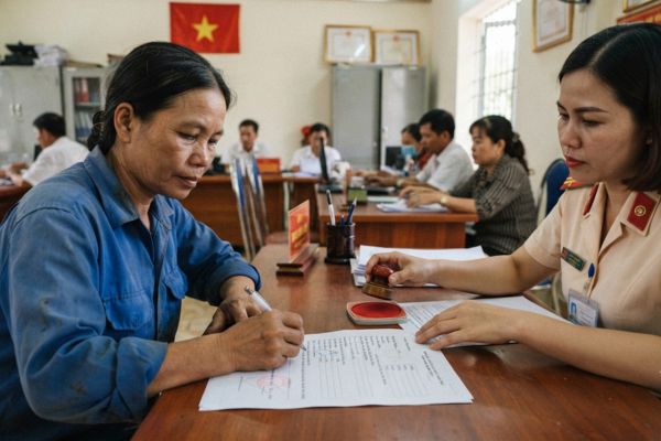 Chứng thực chữ ký trên đơn xin xác nhận hộ gia đình nghèo vay vốn ưu đãi