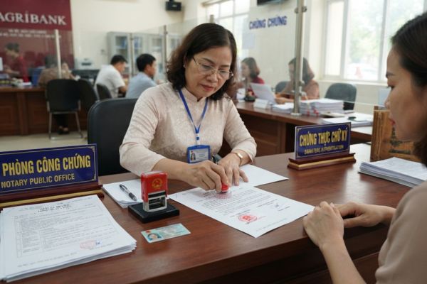 Chứng thực chữ ký trên giấy ủy quyền rút hồ sơ thế chấp sổ đỏ tại ngân hàng nông nghiệp
