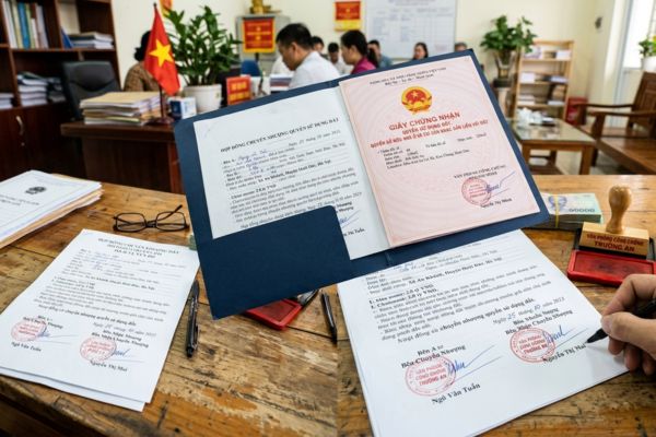 Hợp đồng chuyển nhượng đất dịch vụ ven đô sang tên trọn gói