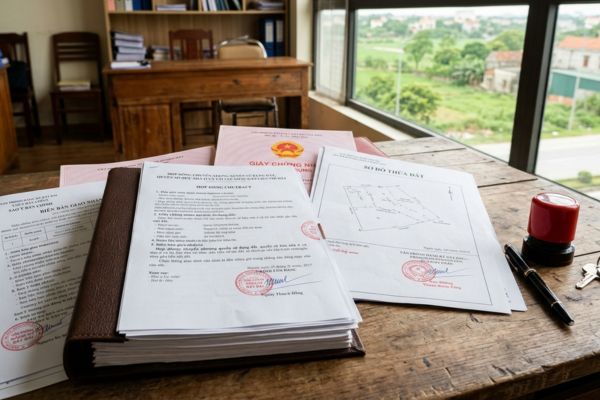 Hợp đồng chuyển nhượng đất thổ cư ven đô: Bộ hồ sơ chuẩn chỉnh