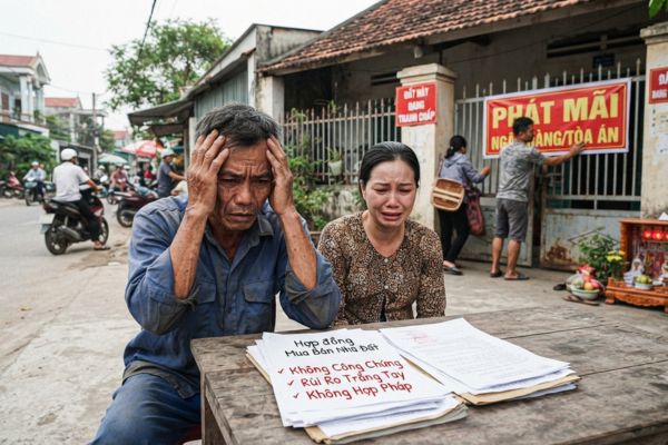 Hợp đồng mua bán nhà đất chưa công chứng: Rủi ro trắng tay chủ nhà cần biết