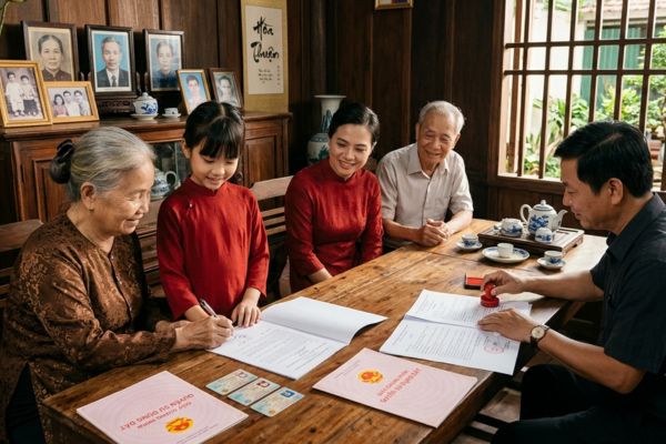 Hợp đồng tặng cho nhà đất cho cháu chắt: Giấy tờ chứng minh 3 đời