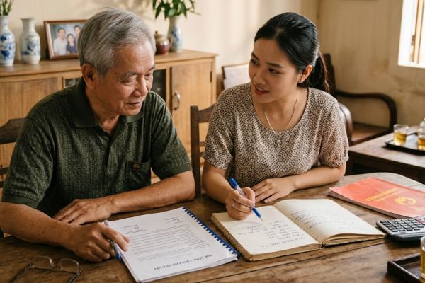 Hợp đồng tặng cho nhà đất giữa bác ruột và cháu ruột: Cách tính phí sang tên