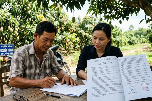 Hợp đồng thế chấp tài sản là cây trồng lâu năm trên đất nông nghiệp