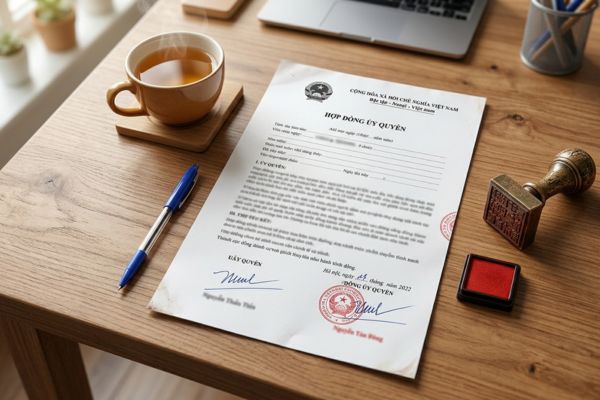Hợp đồng ủy quyền nộp hồ sơ xin cấp phép quảng cáo ngoài trời cho công ty