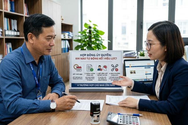 Hợp đồng ủy quyền tự động hết hiệu lực khi nào? 4 trường hợp chủ nhà cần nhớ
