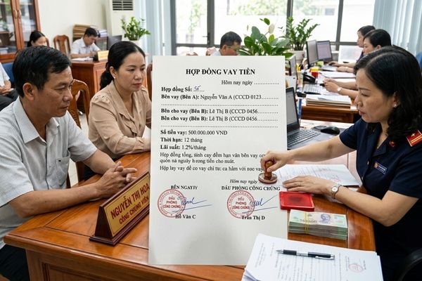 Hợp đồng vay tiền có công chứng: Vũ khí pháp lý đòi nợ nhanh nhất