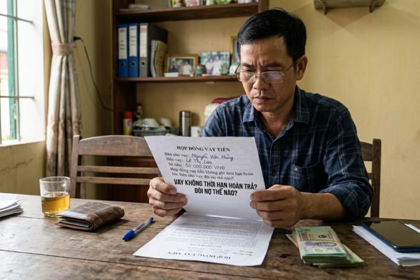 Hợp đồng vay tiền không ghi thời hạn hoàn trả: Bên cho vay đòi nợ thế nào?