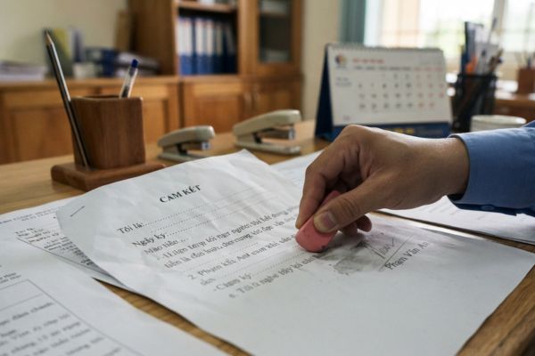 Tại sao không nên chứng thực chữ ký trên giấy tờ viết bằng bút chì?