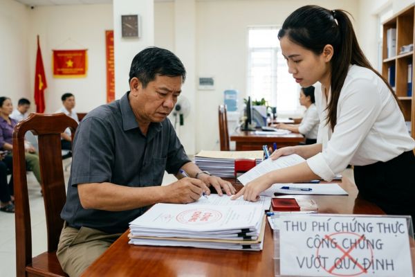 Xử lý vi phạm khi công chứng viên thu phí chứng thực chữ ký vượt quy định